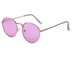 Trends Round Rose Sunglasses - Gold/Pink