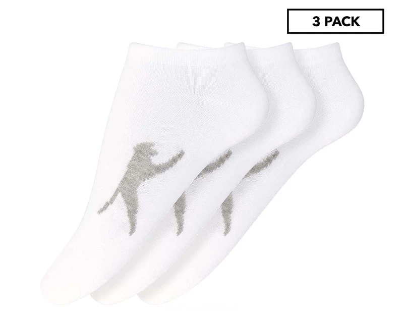 Slazenger Women's Low Cut Socks 3-Pack - White