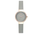 JAG Women's 30mm Chloe Leather Watch - Grey/Rose Gold
