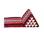 JUMBO 3 FOLDS Thai Triangle Cushion Triangular Pillow Foldout Daybed Mat Pink