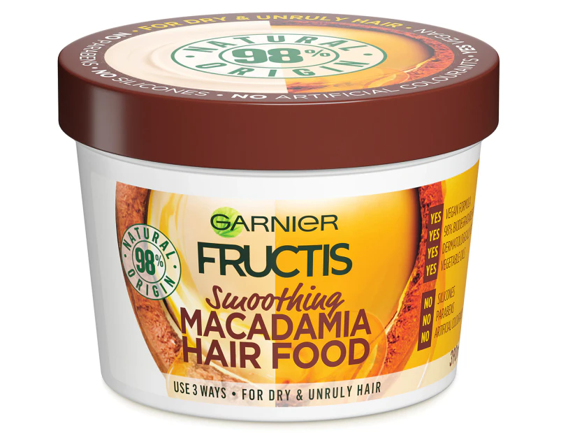 Garnier Fructis Smoothing Macadamia Hair Food Mask Treatment 390mL