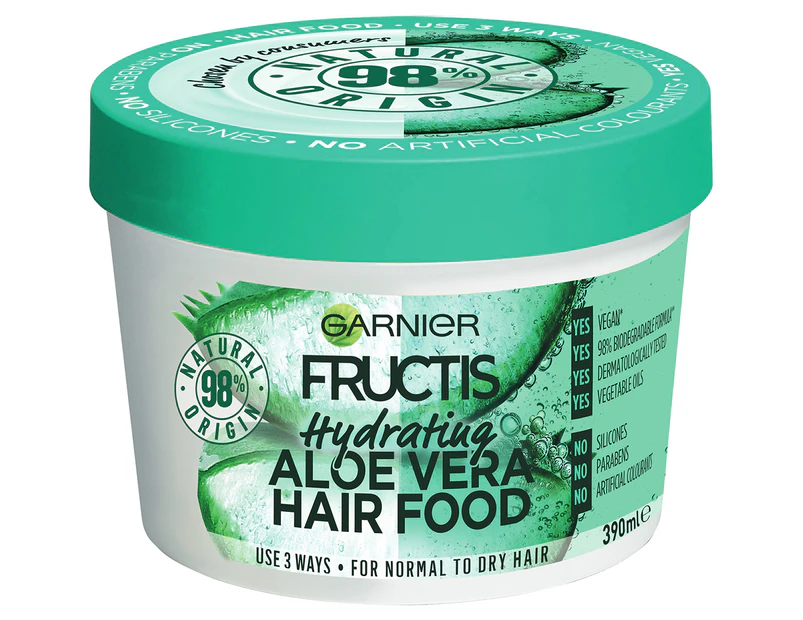 Garnier Fructis Hydrating Aloe Vera Hair Food Mask Treatment 390mL