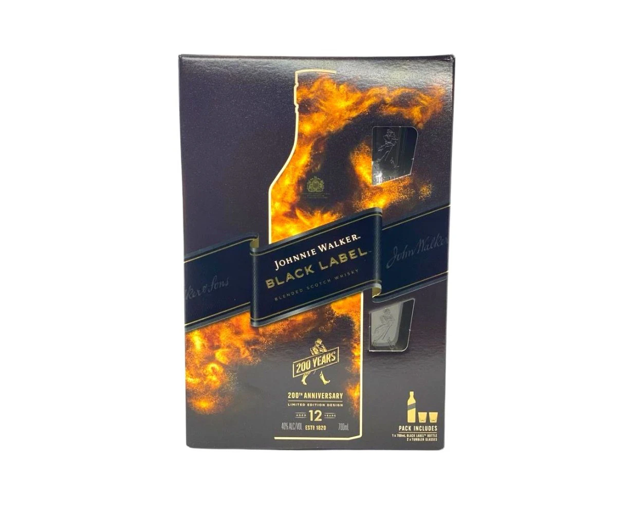 Johnnie Walker Black Label 200th Anniversary Giftpack