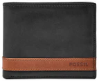 Fossil Quinn Bifold Leather Wallet - Black