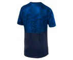 Puma Men's Cup Training Jersey Tee / T-Shirt / Tshirt - Peacoat/Blue Lemonade