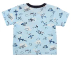 Bébé by Minihaha Baby Boys' Liam Plane Tee / T-Shirt / Tshirt - Blue