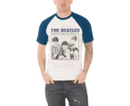 The Beatles T Shirt Cant Buy Me Love Vintage Official Mens Raglan Baseball Shirt - White