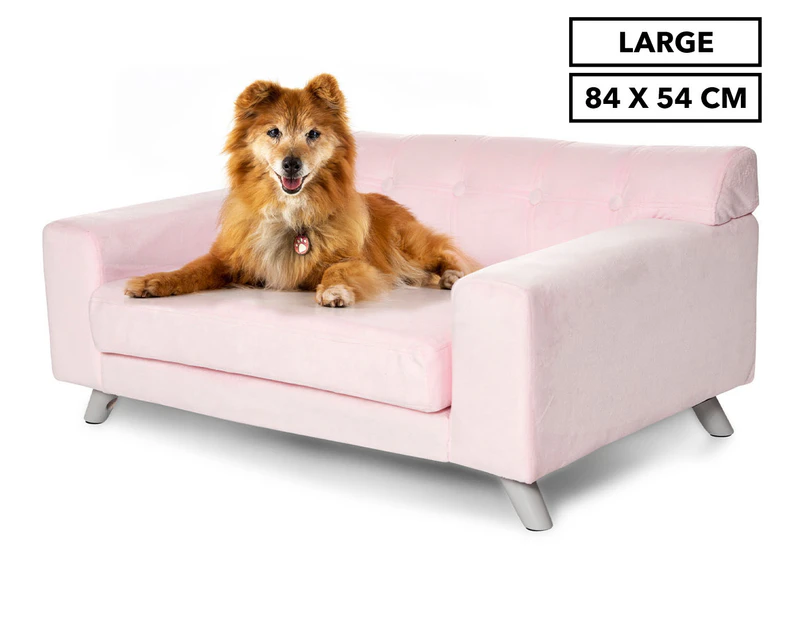 Enchanted Home 84x54cm Mason Pet Sofa Bed - Blush