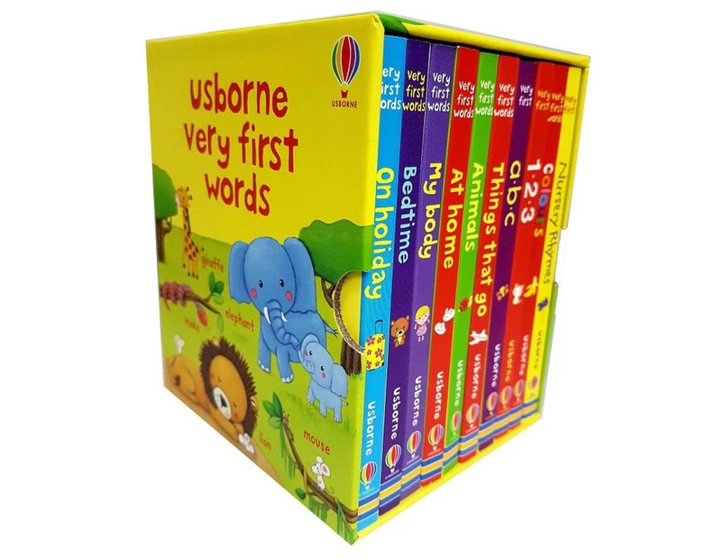 Usborne Very First Words Board Book 10-Book Set