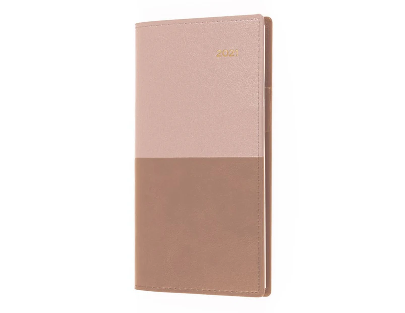 Collins Vanessa - 2021 Calendar Year Diary - B6 / 7 - Week to View - Champagne : Calendar Year Diary - Product Code - 375.V49-21