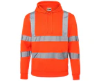 RTY High Visibility Unisex Reflective Hoodie (Pack of 2) (Fluorescent Orange) - RW6896