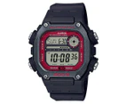 Casio 50.5mm DW291H-1B Digital Resin Watch - Black/Red