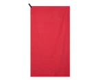 Mountain Warehouse Microfiber Towel Super Absorbent Swimming Travel Accessory - Red
