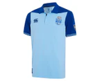 Canterbury Men's NSW Blues State of Origin Overlay Polo Shirt - Light Blue