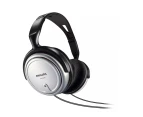 Philips SHP2500/10 Over Ear TV Headphones 3.5mm w/In-Line Volume Control Silver
