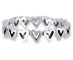 Pandora Freehand Hearts Sterling Silver Ring - Silver