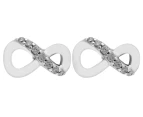 Pandora Sparkling Infinity Sterling Silver Stud Earrings - Silver