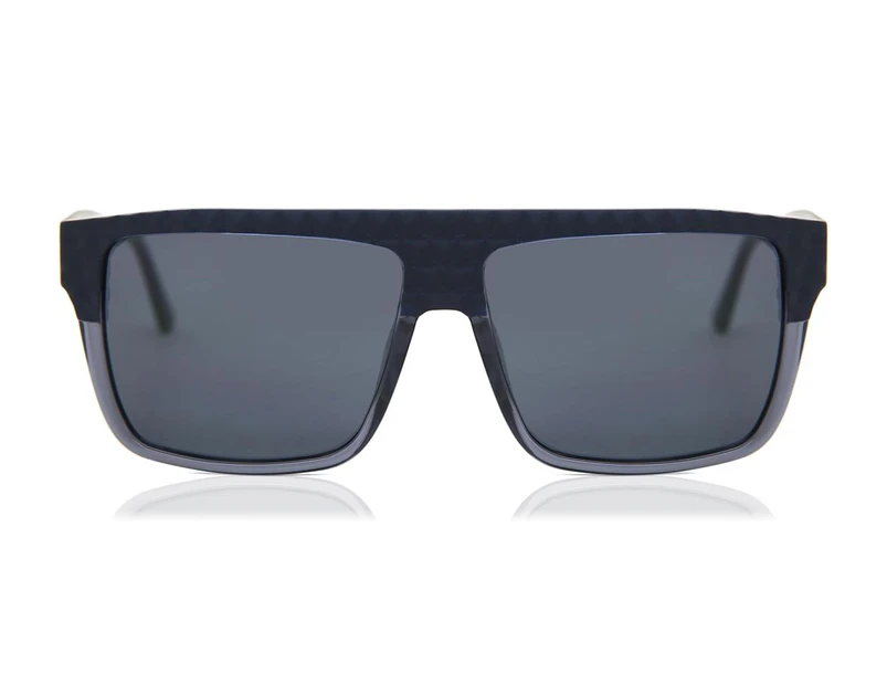 Diesel DL0044 Square Sunglasses Plastic Black