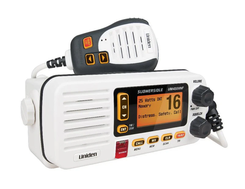 UNIDEN - UM455VHF Waterproof 25 Watt VHF Marine Radio
