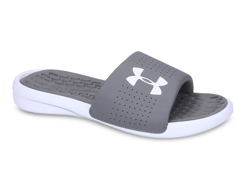 Under Armour Men's UA Playmaker Fixed Strap Slides - Grey
