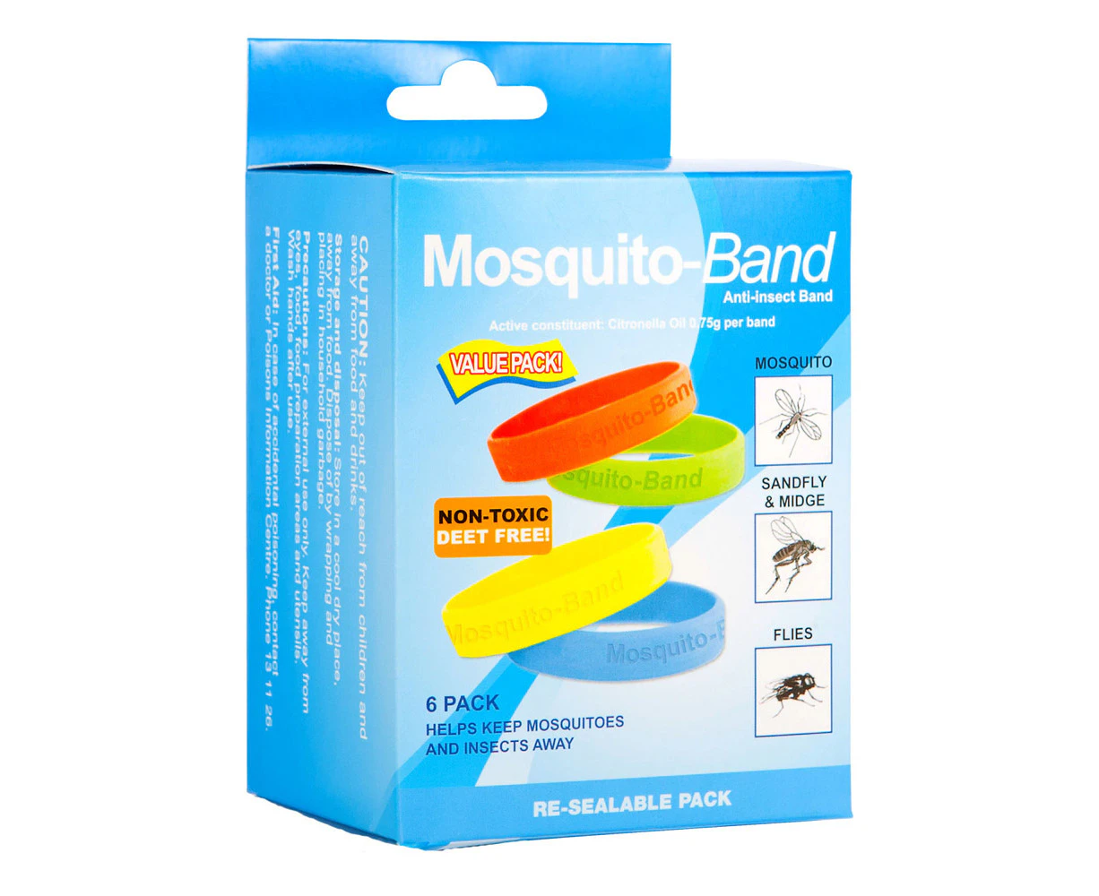 Mozzigear Mosquito Band 6 Pack