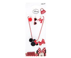 Minnie Mouse Charm Necklace - Red