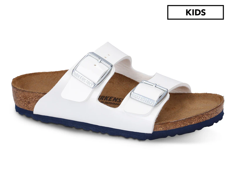 Birkenstock Kids' Arizona Narrow Fit Sandals - Patent White