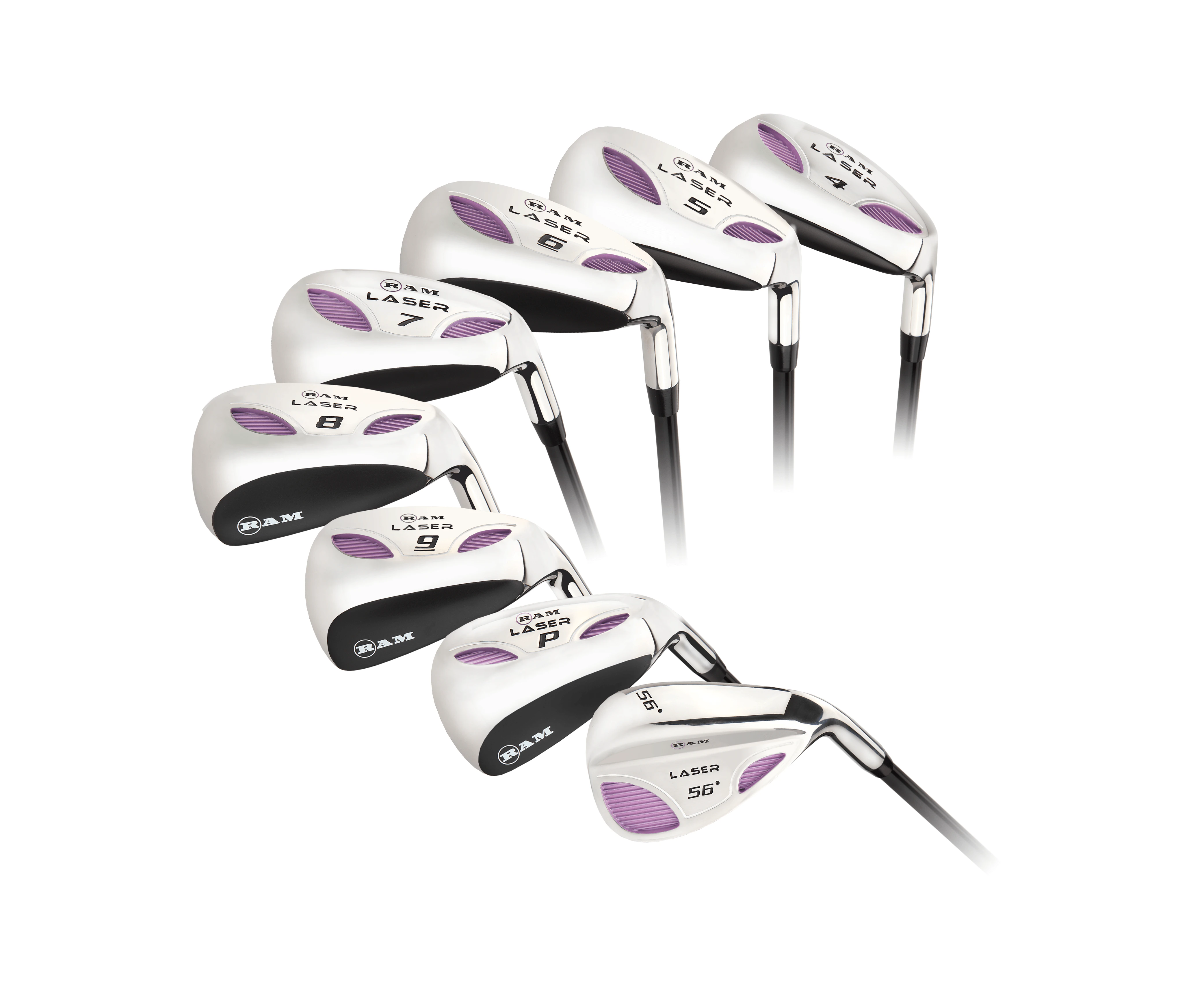 Ram Golf Laser Graphite Hybrid Irons Set 4-SW (8 Clubs) - Ladies Right Hand