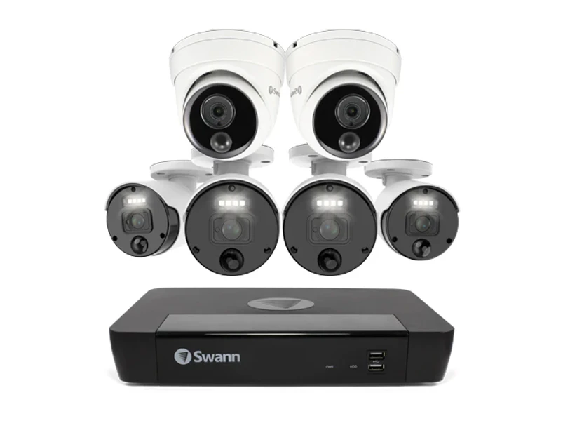 Swann Master Series 6 Camera 8 Channel NVR Security System (Plain Box Packaging) (Online Exclusive)