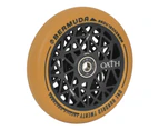 Oath Bermuda 120mm Wheels - Anodised Black/Gum - Brown