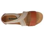 BioNatura Women's Novara Leather Sandals - Tan