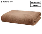 2 x Bambury Angove Bath Towels - Woodrose