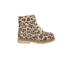 Lula Little K Military Ankle Boot Butterfly Bright Girl's - Leopard