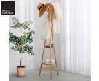 West Avenue Bamboo Coat & Hat Rack w/ Shelf