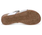 BioNatura Women's Como Leather Sandals - Bianco/Silver