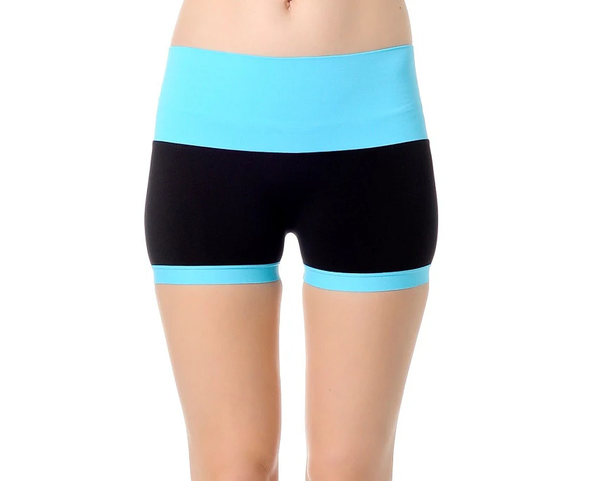 Jerf  Womens Mahe  Black Blue Seamless Active Short