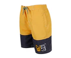 Regatta Great Outdoors Childrens Boys Shaul Swimming Shorts (Old Gold/Iron) - RG3191
