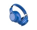 Ymall B22 HIFI stereo earphones bluetooth headphone music headset  support SD card with mic for Mobile (Blue) 2
