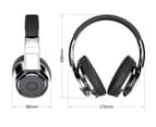 Ymall B22 HIFI stereo earphones bluetooth headphone music headset  support SD card with mic for Mobile (Iron Grey) 8
