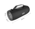 Ymall S29 Bluetooth Speaker FM Radio Wireless Portable Speaker Boombox Power Bank+Flashlight Support TWS/TF/AUX/USB Flash Drive (Cyan)