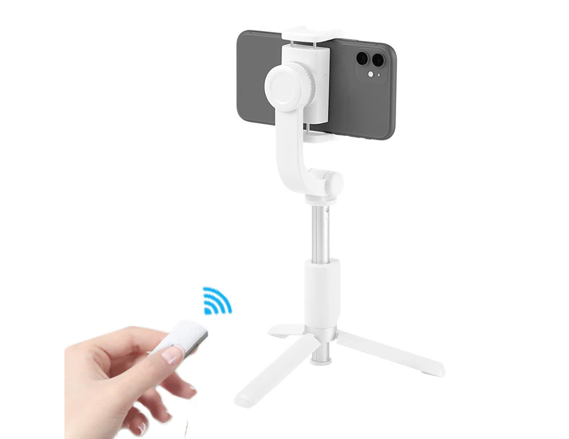 Mini Bluetooth Selfie Stick Tripod 58cm Extendable Tripod With Bluetooth Remote Stand Stable for iPhone & Android Phone - White