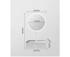 Ymall LED Lighted Makeup Mirror with 3 Light Settings Rechargeable Vanity Mirror with 1x/ 5x Magnifications Touch Sensor TD021(White)