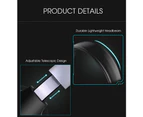 Ymall B19 Wireless Headphones  Bluetooth Headset Stereo Earphone with Microphone for Computer Phone/Support TF/Aux (Black)