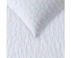 Pebble White Jacquard Quilt Cover Set