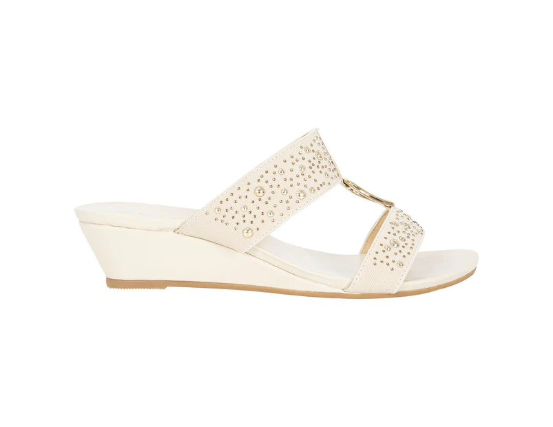 Wiser Vybe Strappy Slip On Wedge Sandal Women's - Natural