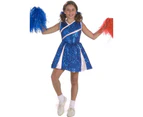 Sparkling Sassy Cheerleader Girls Costume Girls