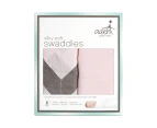 Aden Bamboo Swaddles 2pk - Ziggy Pink by Aden+Anais