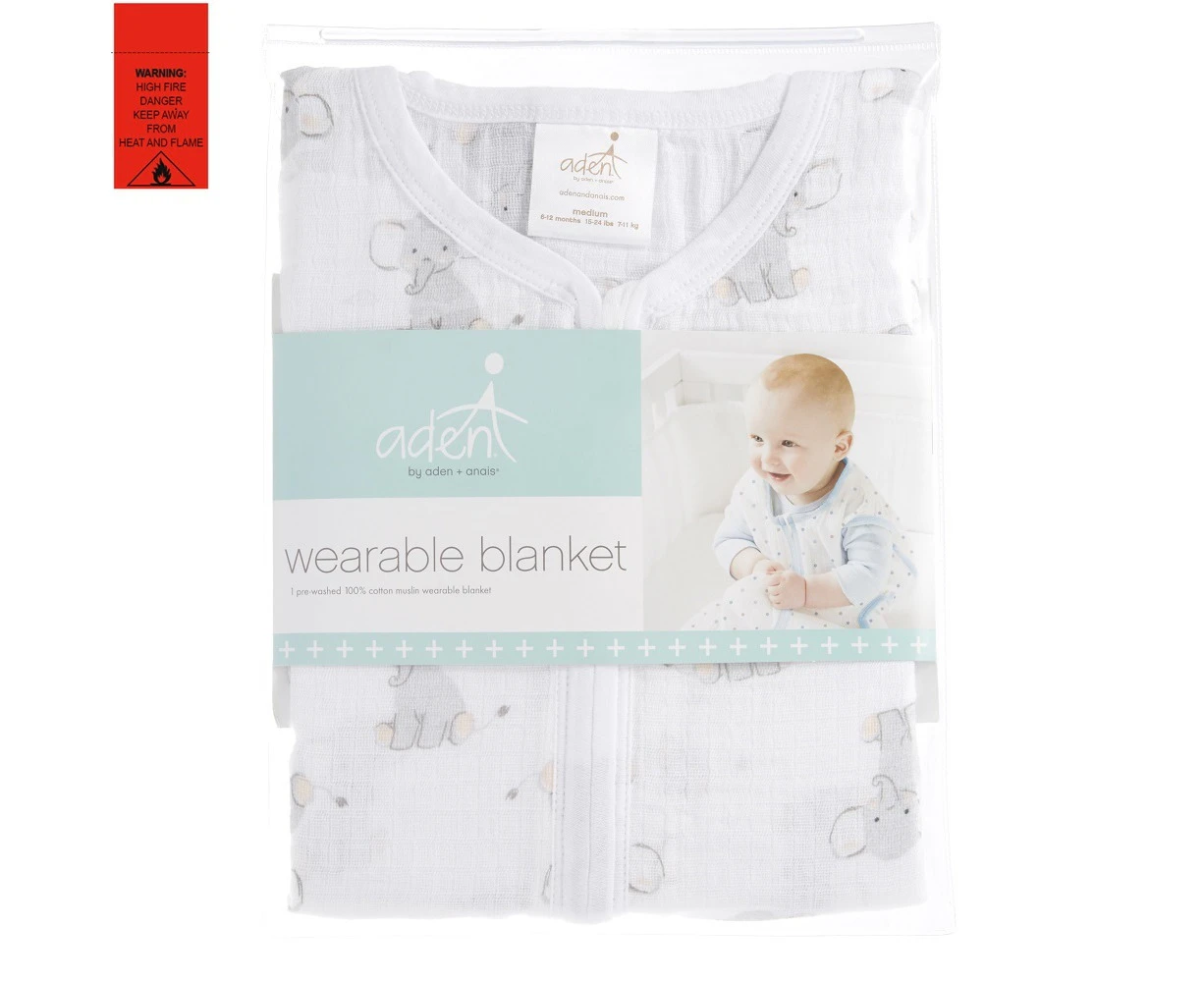 Aden Sleeping Bag 0.6 TOG - Safari Babes Elephant (Small) by Aden+Anais