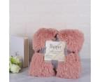 160cm x 130cm Soft Fluffy Shaggy Warm Blanket Bedspread Throw - Gray 12