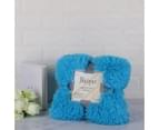 160cm x 130cm Soft Fluffy Shaggy Warm Blanket Bedspread Throw - Gray 13